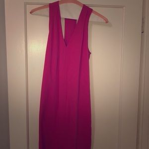 Hot pink dress